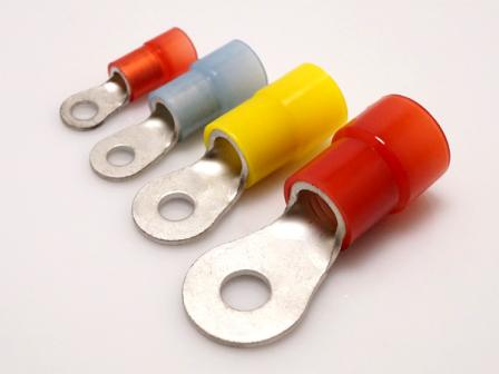 Nylon Insulated Larger Ring Terminals 8-2 AWG