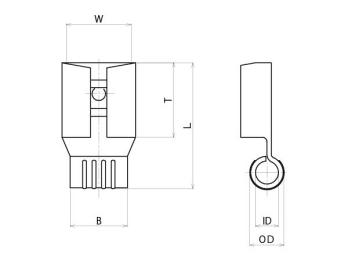 Flag Disconnect Terminal