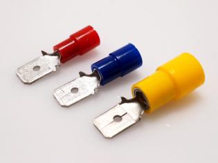 Half-Insulated Disconnect Terminals, Male