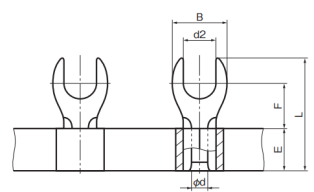 Chain Terminals (CT) - Spades (1.25Y-3S)