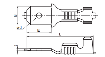 Male Disconnects w/Insulation Grip