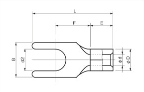 2D Y Type Spade Terminals