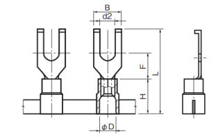 Polycarbonate Insulated Chain Terminals (ICT) - Flanged Spades