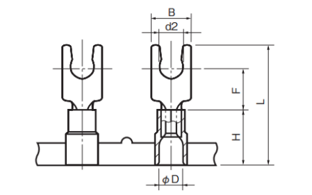 Polycarbonate Insulated Chain Terminals (ICT) - Locking Spades
