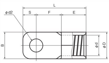 Square Ring Terminal 2D