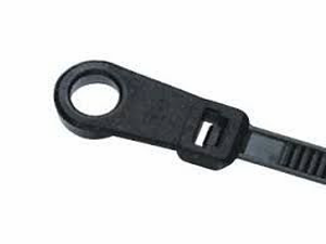 Screw Mount Black Mounting Head Cable Ties