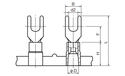 Eco-Friendly Polycarbonate Insulated Chain Terminals (ICT) - Spades