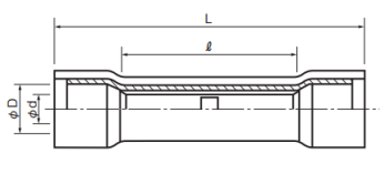 Insulated Butt Connectors, Flared, Extra Copper Sleeve