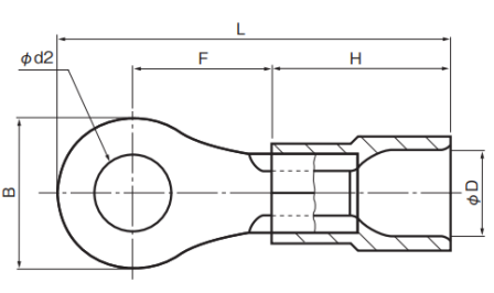 Polycarbonate Insulated Ring Terminals 24-10 AWG