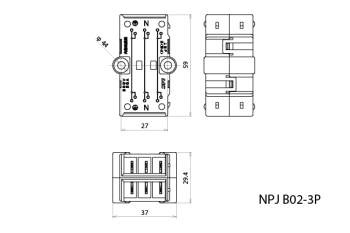 Terminal Block, Double Line
