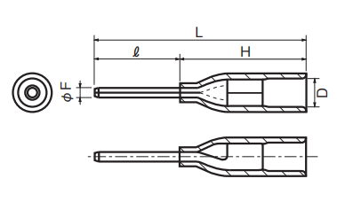 Straight Insulated Pin Terminals Single Wire