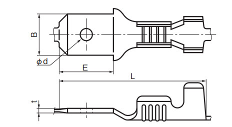 Male Disconnects w/Insulation Grip