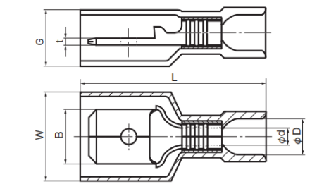 Fully Insulated Male Disconnects