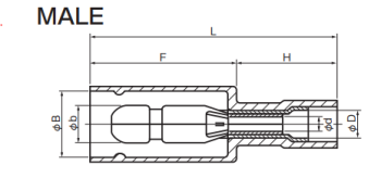 Insulated Bullet & Receptacle Connectors - PC Type